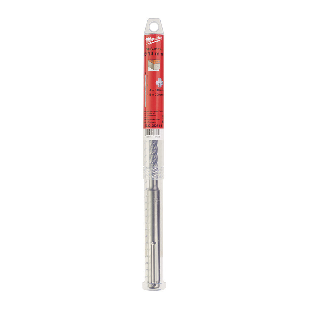14x340 mm Sds-Max Elmas Uçlu Matkap Ucu - 1