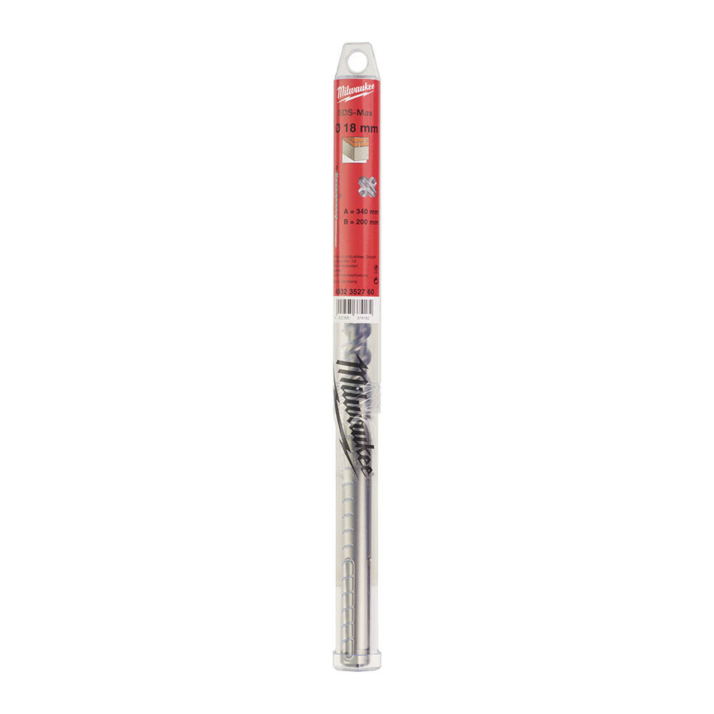 18x340 mm Sds-Max Elmas Uçlu Matkap Ucu - 1