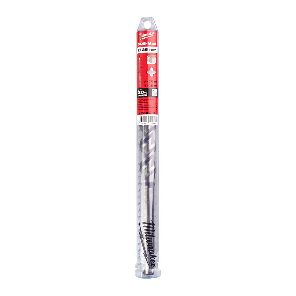 28x370 mm Sds-Max Elmas Uçlu Matkap Ucu - 1