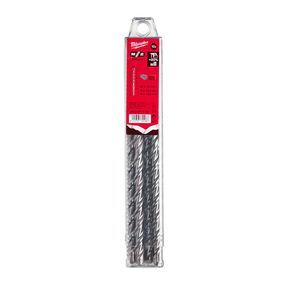 10x210 mm Sds-Plus MS2 Seri 2 Elmaslı Matkap Ucu - 10'lu
