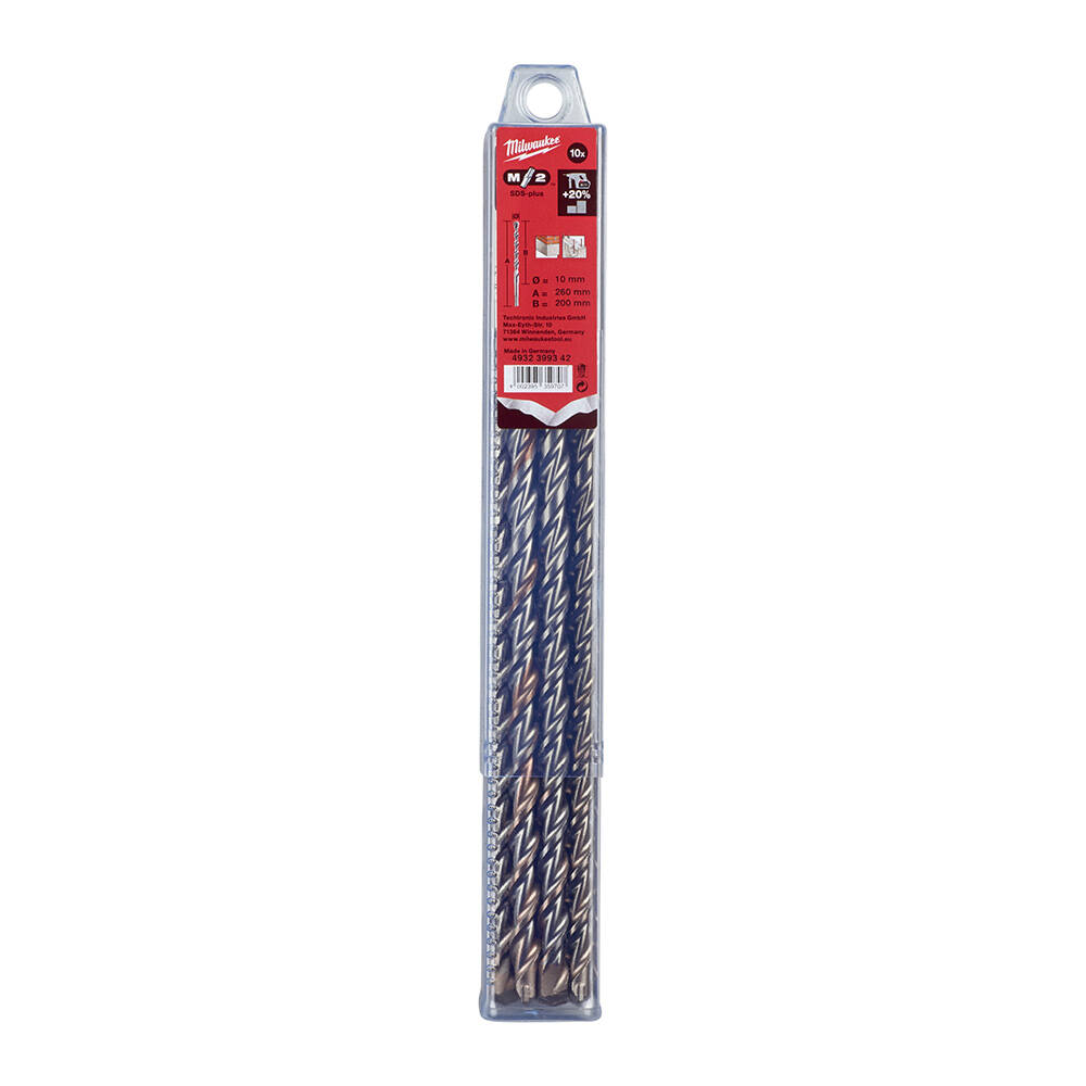 10x260 mm Sds-Plus MS2 Seri 2 Elmaslı Matkap Ucu - 10'lu - 1