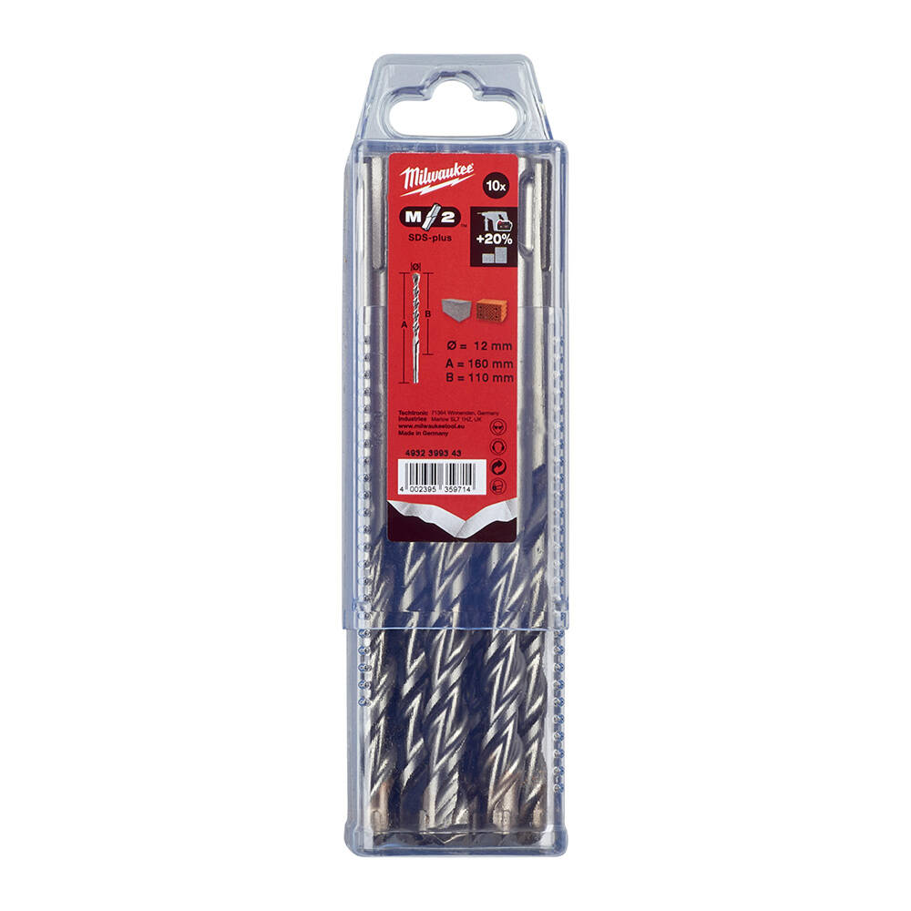 12x160 mm Sds-Plus MS2 Seri 2 Elmaslı Matkap Ucu - 10'lu - 1