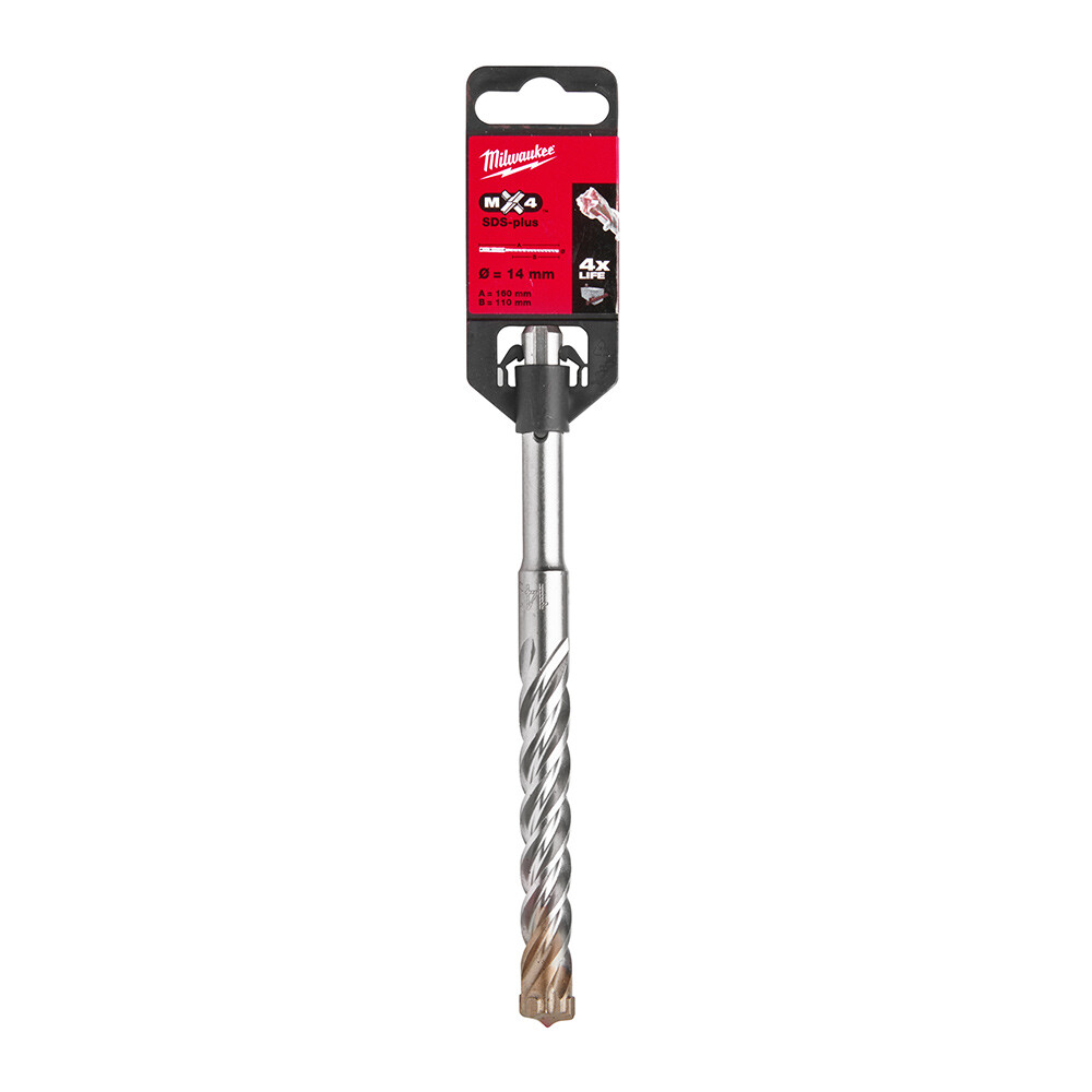 14x160 mm Sds-Plus Mx4 Serisi 4 Elmaslı Matkap Ucu - 1
