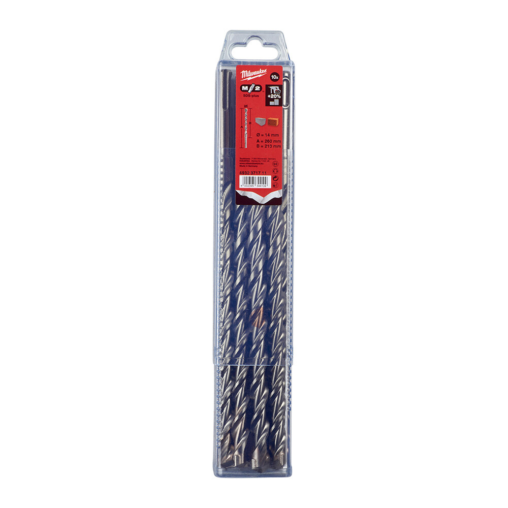 14x260 mm Sds-Plus MS2 Seri 2 Elmaslı Matkap Ucu - 10'lu - 1