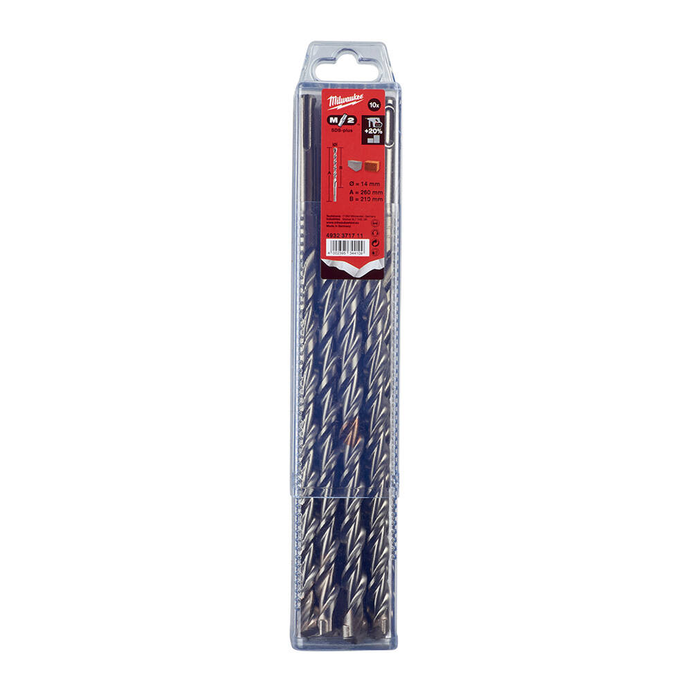 14x260 mm Sds-Plus MS2 Seri 2 Elmaslı Matkap Ucu - 10'lu - 1