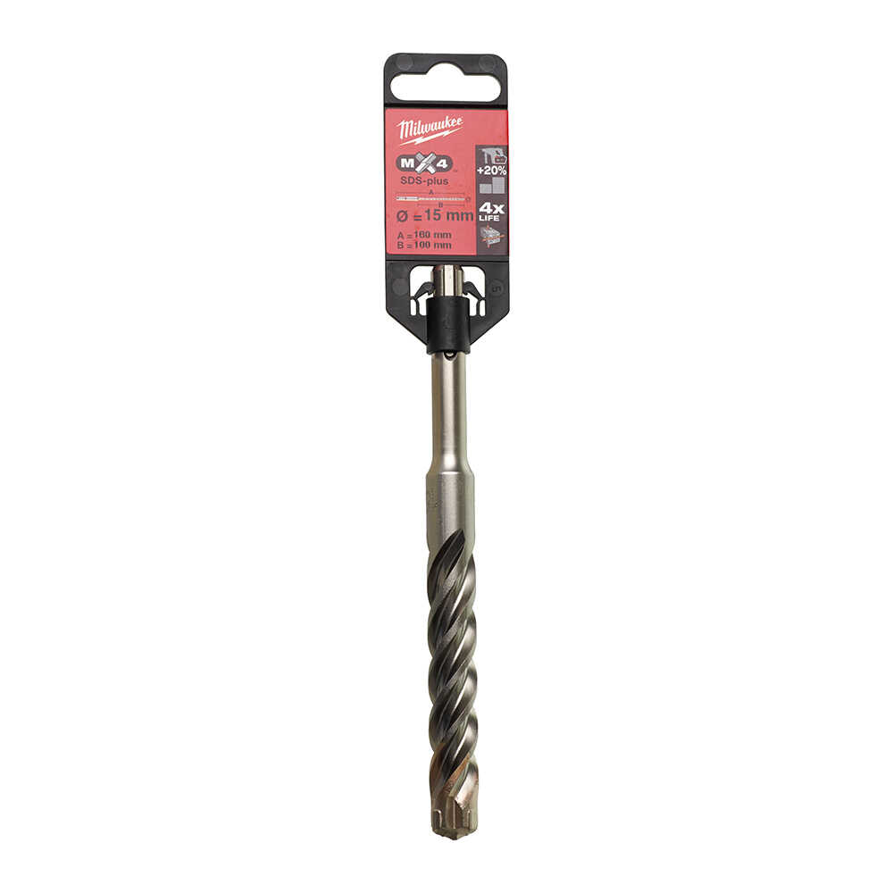 15x160 mm Sds-Plus Mx4 Serisi 4 Elmaslı Matkap Ucu