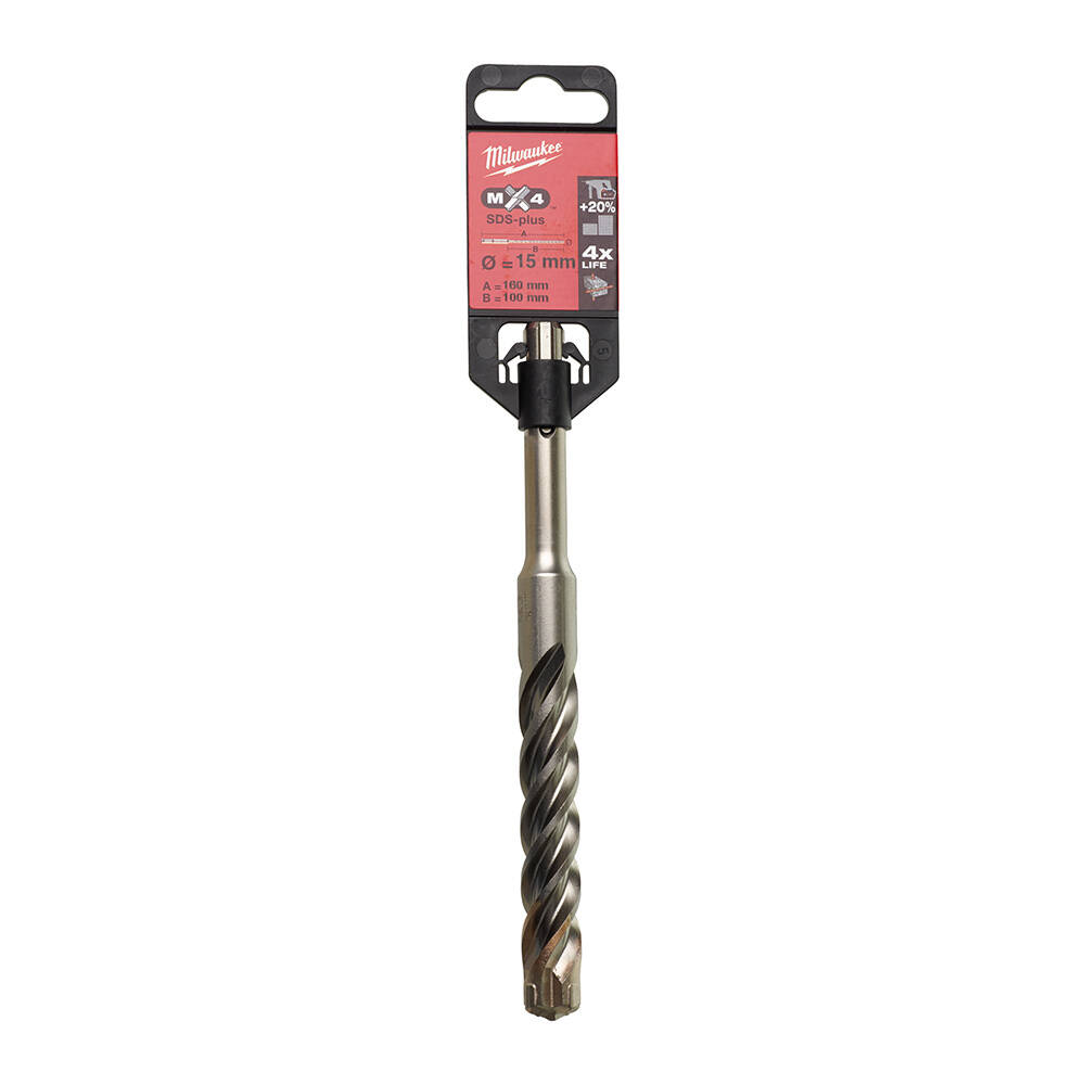15x160 mm Sds-Plus Mx4 Serisi 4 Elmaslı Matkap Ucu - 1
