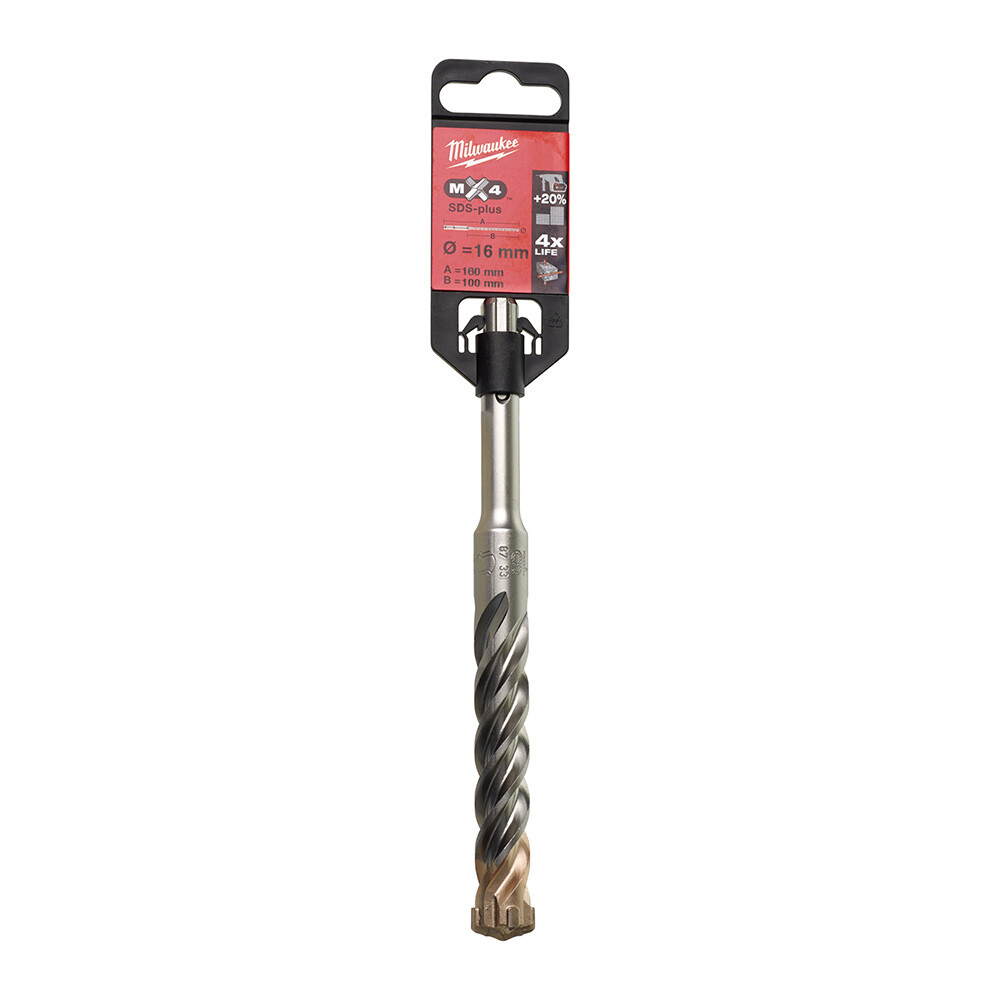 16x160 mm Sds-Plus Mx4 Serisi 4 Elmaslı Matkap Ucu - 1