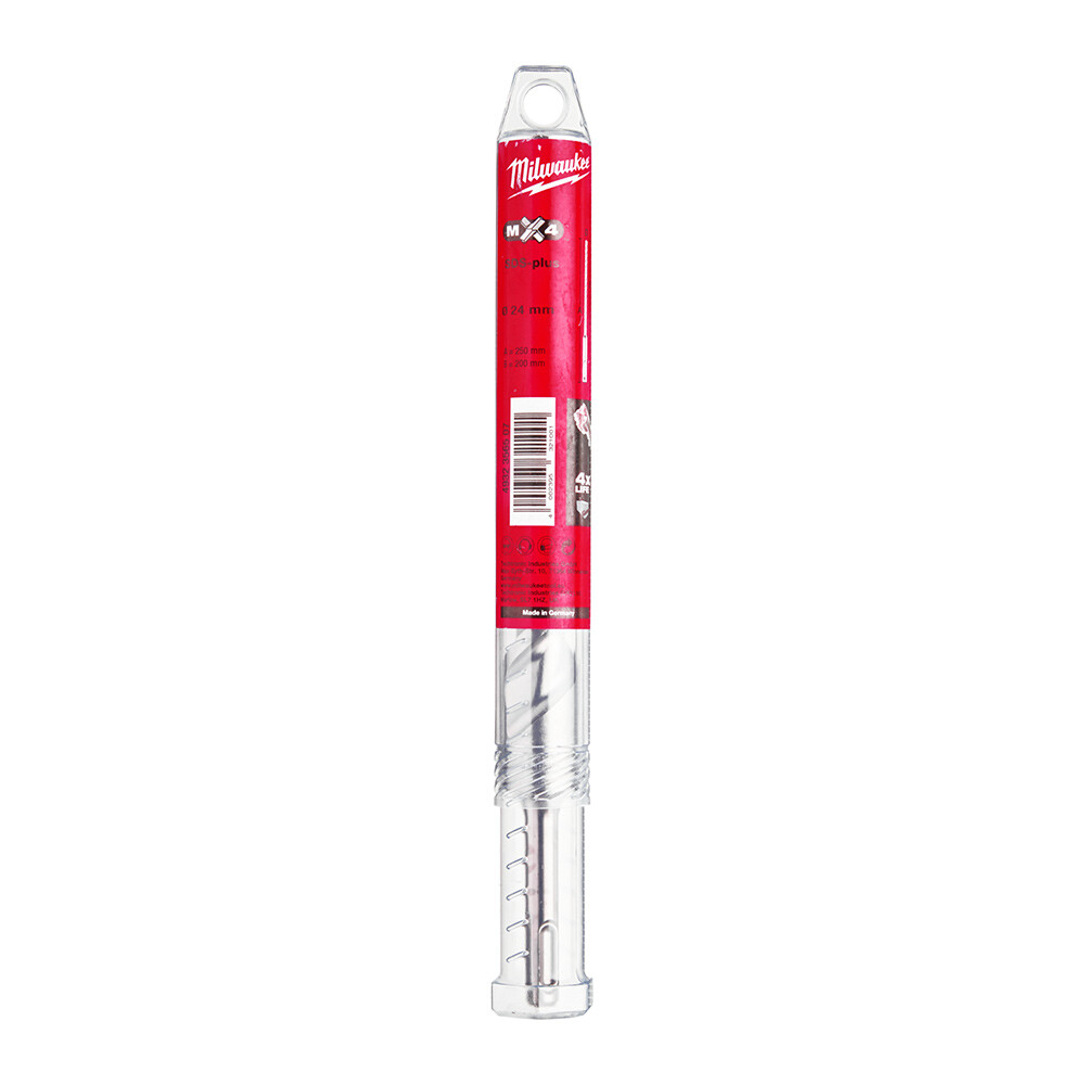 24x250 mm Sds-Plus Mx4 Serisi 4 Elmaslı Matkap Ucu - 1