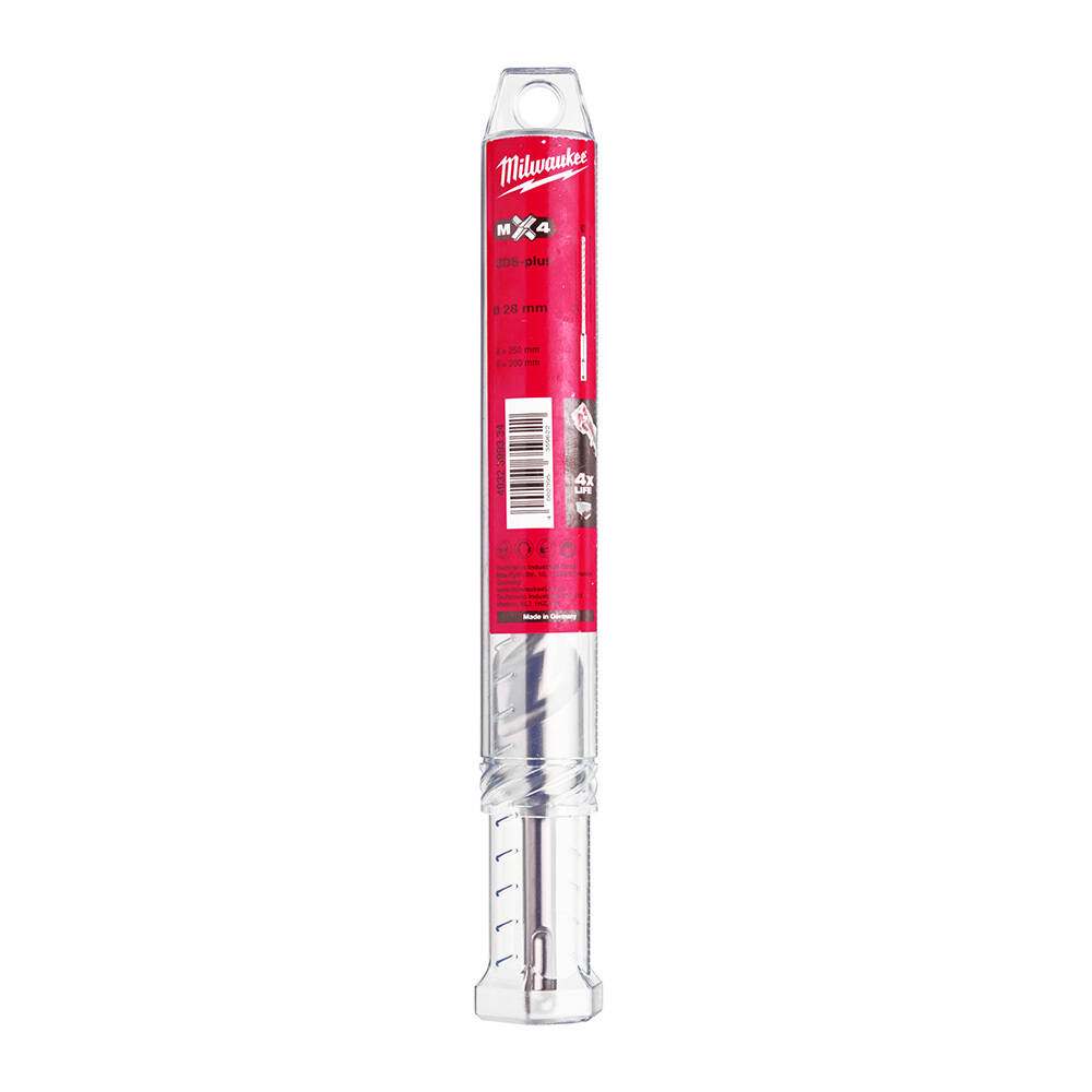 28x250 mm Sds-Plus Mx4 Serisi 4 Elmaslı Matkap Ucu - 1