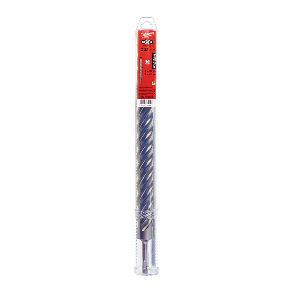 32x450 mm Sds-Plus Mx4 Serisi 4 Elmaslı Matkap Ucu - 1