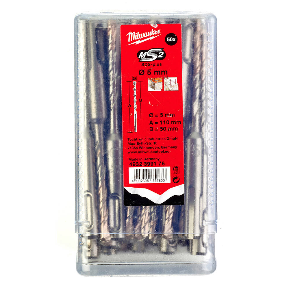 5x110 mm Sds-Plus MS2 Seri 2 Elmaslı Matkap Ucu - 50'li - 1