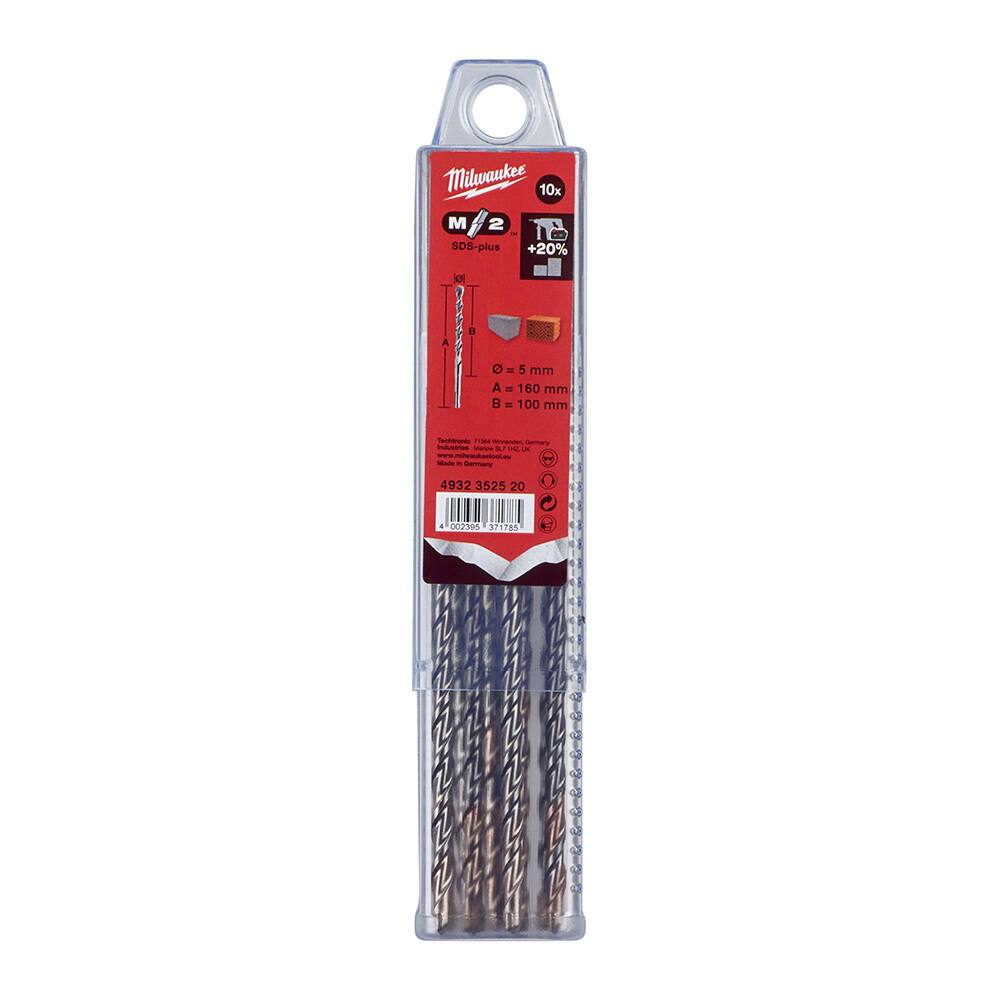 5x160 mm Sds-Plus MS2 Seri 2 Elmaslı Matkap Ucu - 10'lu - 1