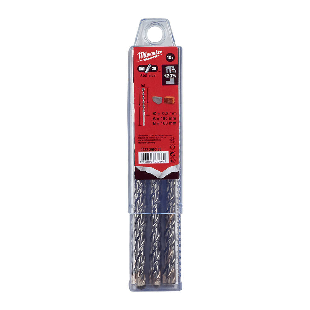 6. 5x160 mm Sds-Plus MS2 Seri 2 Elmaslı Matkap Ucu - 10'lu - 1