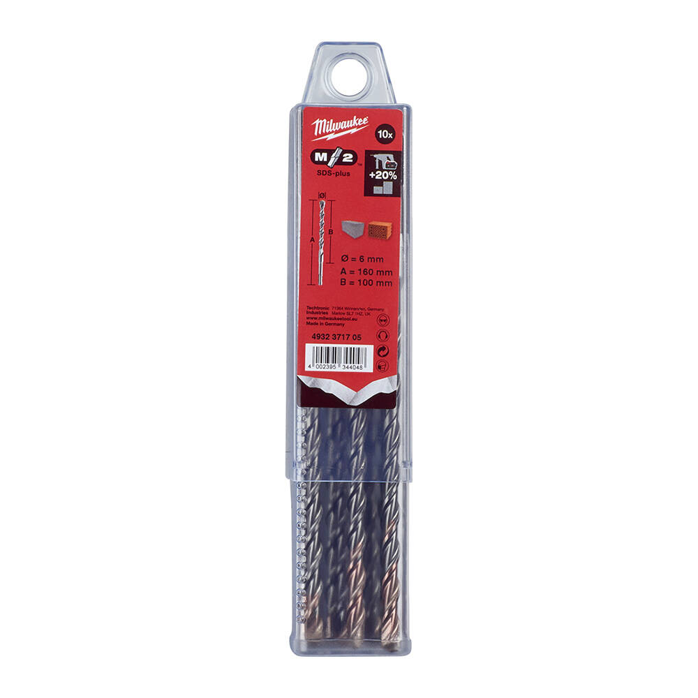 6. 0x160 mm Sds-Plus MS2 Seri 2 Elmaslı Matkap Ucu - 10'lu - 1