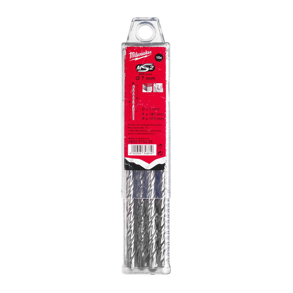 7x160 mm Sds-Plus MS2 Seri 2 Elmaslı Matkap Ucu - 10'lu - 1