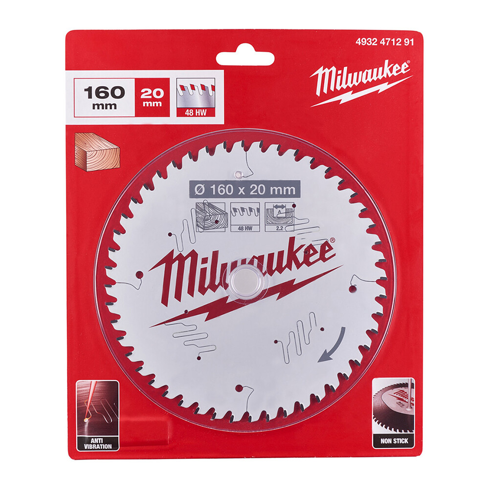 160x20mm 48 Diş Sunta Kesme Testeresi - MILWAUKEE