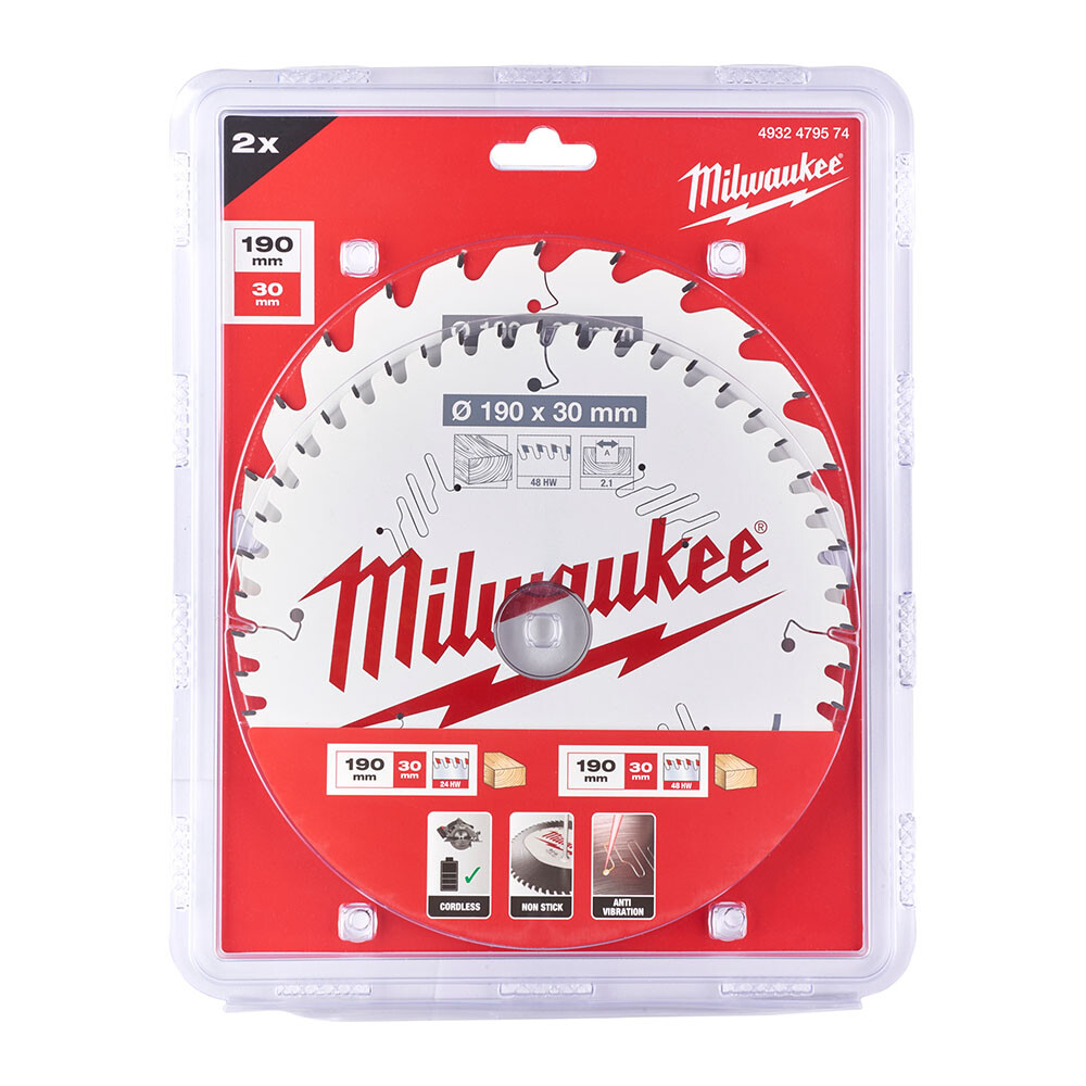 190x24 mm 48 Diş Sunta Kesme Testeresi 2'li - MILWAUKEE