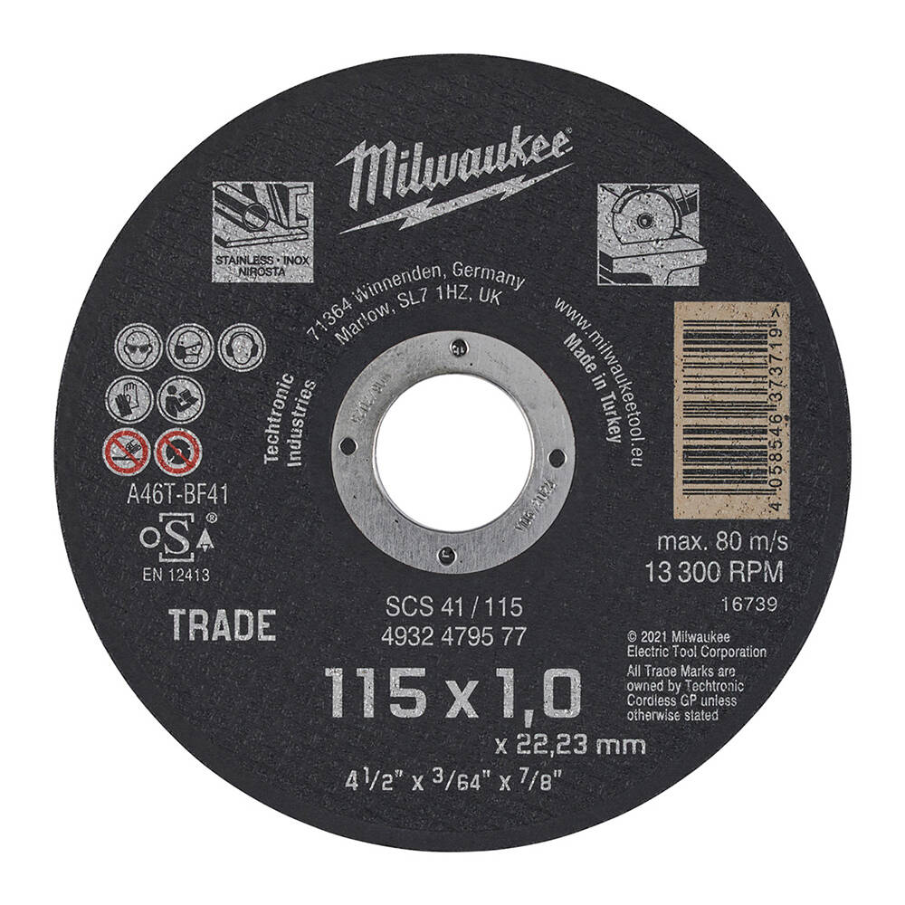 SCS41 115 x 1.0 mm Inox Taş Metal Kesme Taşı - 1