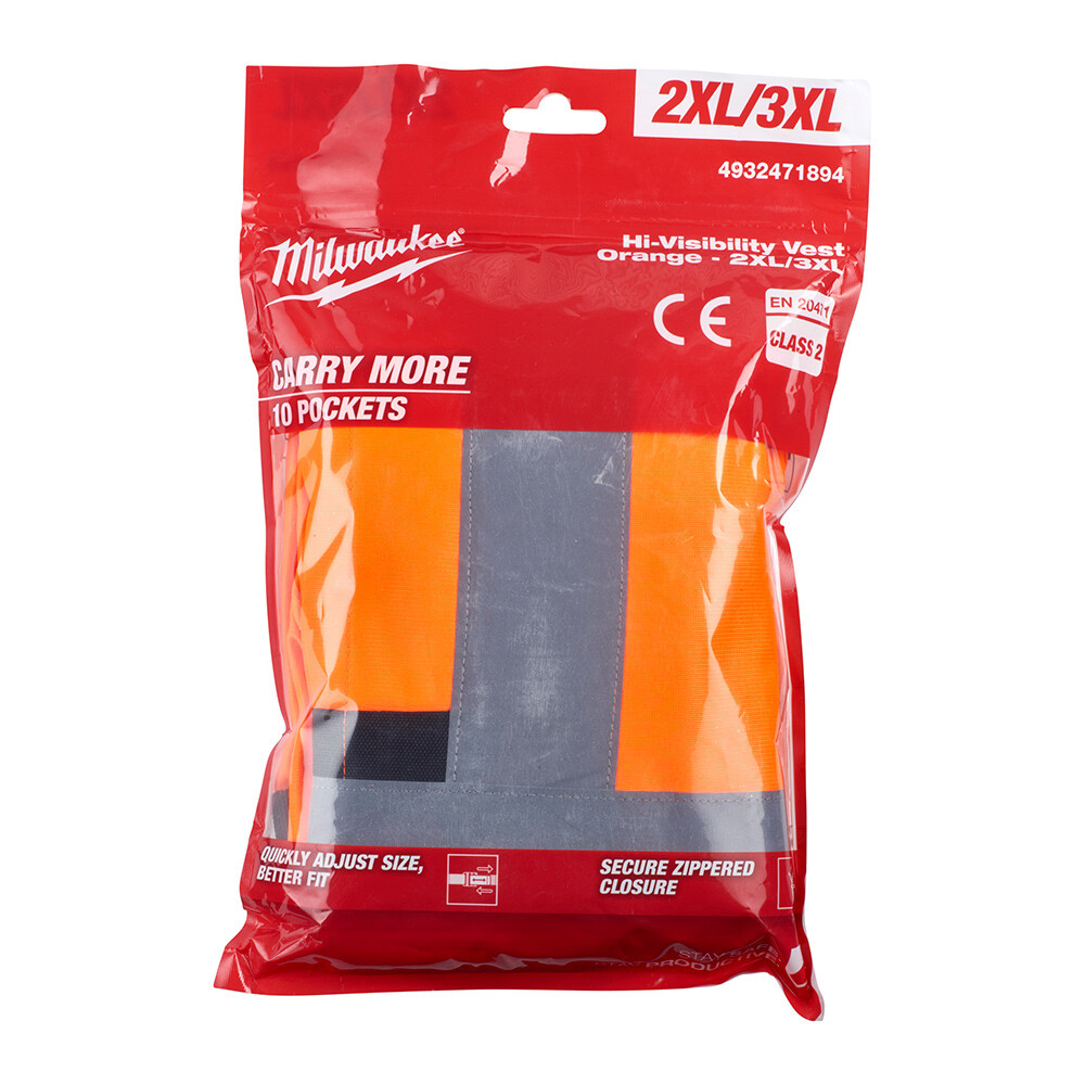 Yüksek Görünürlüklü Turuncu Yelek XL Beden - MILWAUKEE