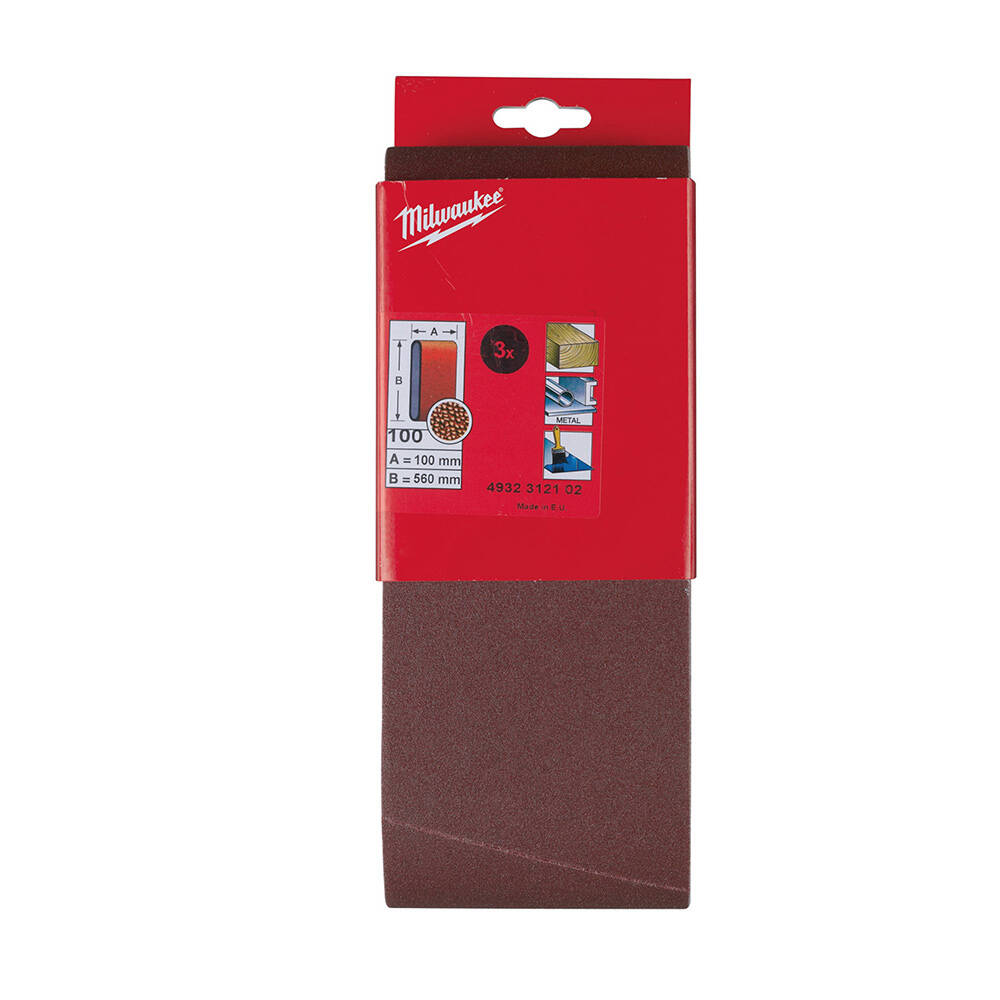 100 Kum 100x560 mm Tank Zımpara Tabanı -3'lü - 1
