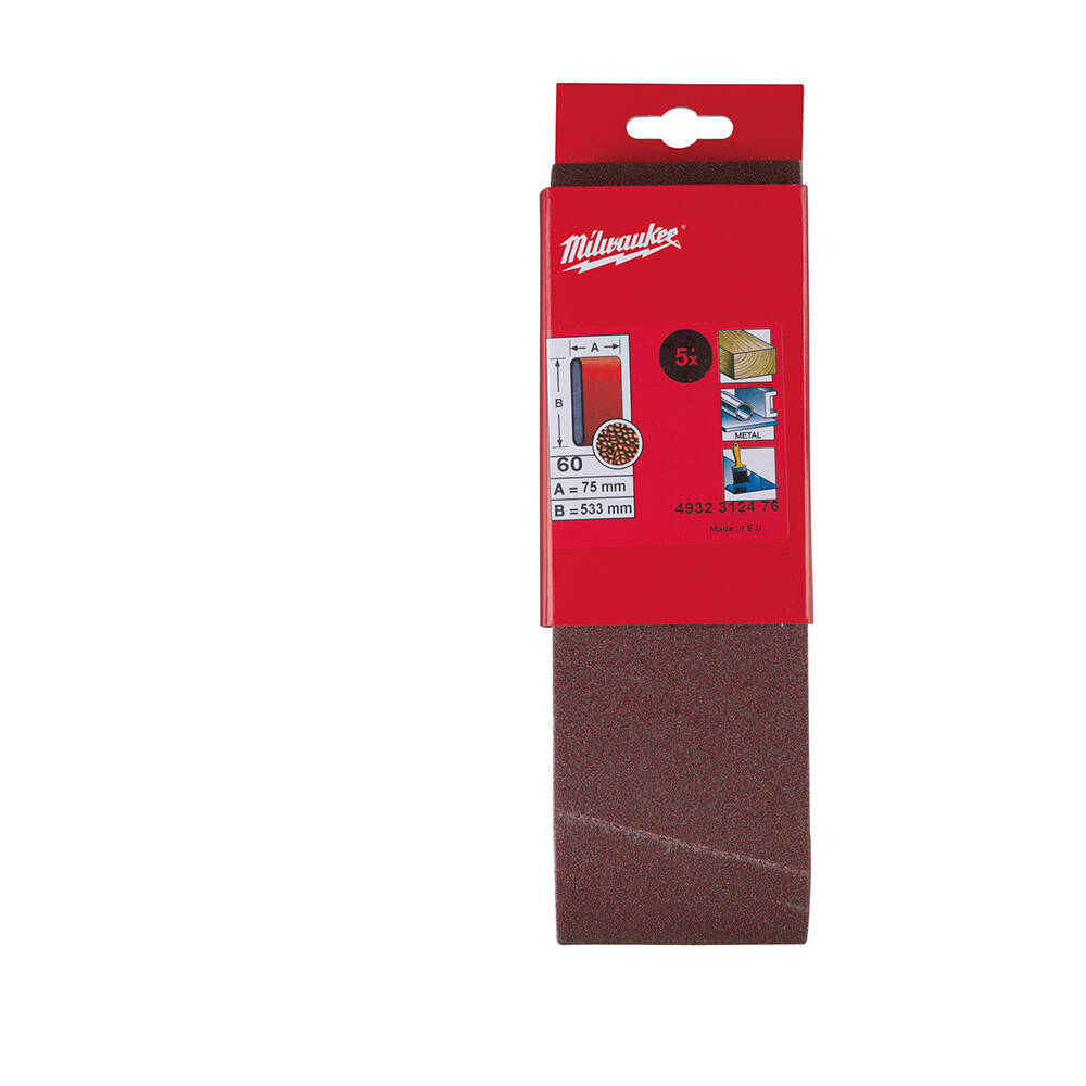 60 Kum 75x533 mm Tank Zımpara Tabanı - 5'li | CDTMilwaukee
