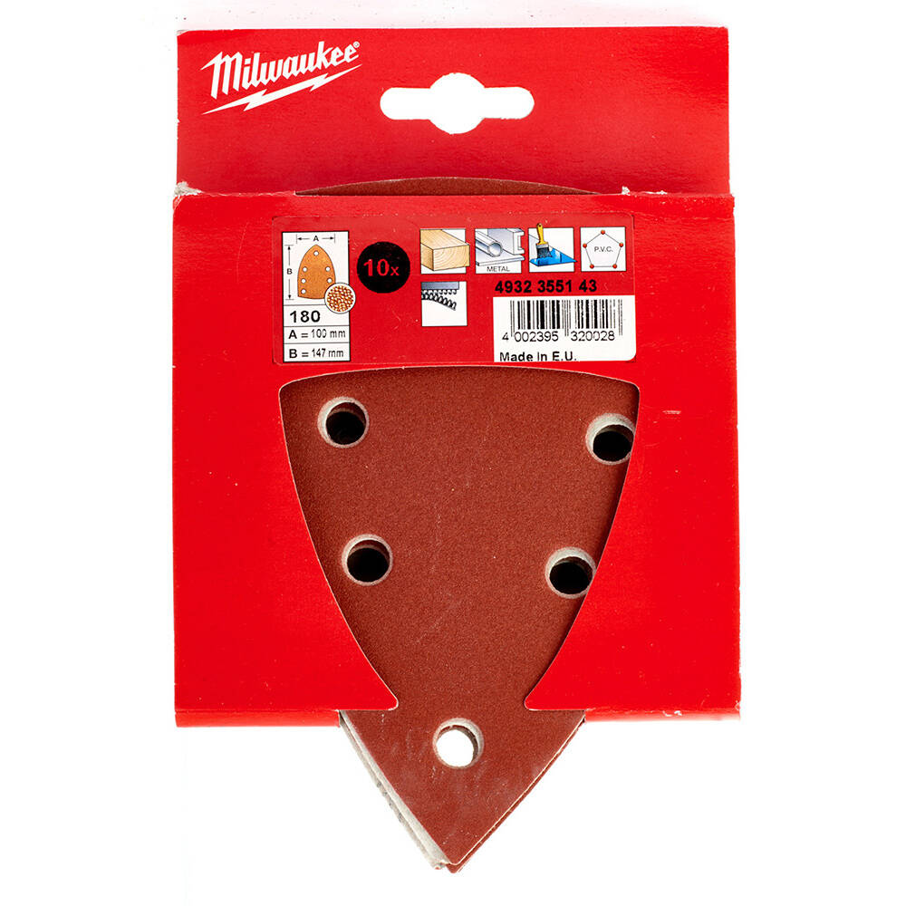 100x147 mm 180 Kum Titreşim Zımpara Tabanı - 10'lu - 1