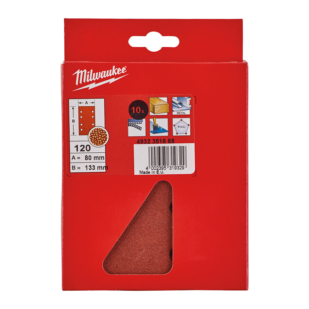 120 Kum 80x133 mm Titreşim Zımpara Tabanı - 10'lu - 2