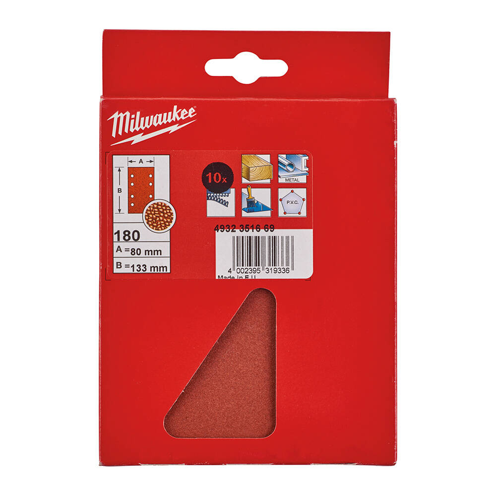 180 Kum 80x133 mm Titreşim Zımpara Tabanı - 10'lu - 2
