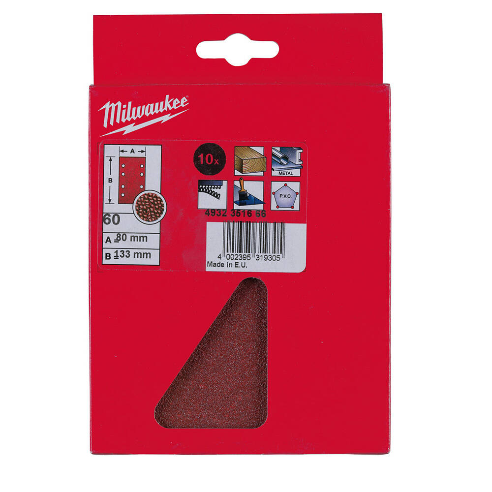 60 Kum 80x133 mm Titreşim Zımpara Tabanı - 10'lu - 2